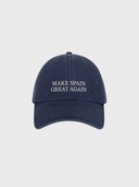The Iconic Unisex Vintage Cap - Make Spain Great Again - Denim - delante