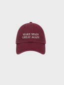 The Iconic Unisex Vintage Cap - Make Spain Great Again - Wine - delante