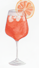 DTF/SUMMER N3. COCKTAILS WATERCOLOR