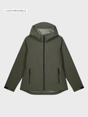 The Premium Women Waterproof Jacket - Khaki - delante
