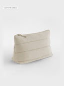 The Quilted Accessory Case - Ivory - delante