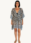 KURTA ALGODON ESTAMPADO LEOPARDO