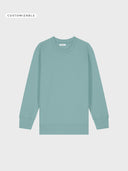 The Iconic Kids Sweatshirt 2.0 - Teal Monstera - delante