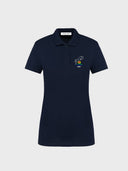 The MET Logo Classic Women Polo Shirt - French Navy