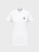 The MET Logo Classic Women Polo Shirt - White