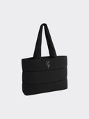 The Black Edition Quilted Tote Bag Black