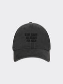 The Black Edition Vintage Cap Black – frontal