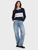 The Equestrian Society Polo - French Navy/White - modelo