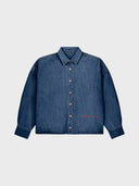 The Equestrian Society Women Denim Shirt - Mid Wash - delante