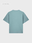 The Iconic Premium Tee - Pebble Blue - detrás