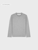 The Iconic Unisex Long Sleeve Tshirt 2.0 - Heather Grey - delante