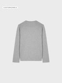 The Iconic Unisex Long Sleeve Tshirt 2.0 - Heather Grey - detrás