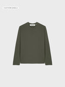 The Iconic Unisex Long Sleeve Tshirt 2.0 - Khaki - delante