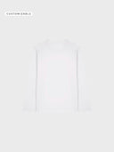 The Iconic Unisex Long Sleeve Tshirt 2.0 - White - detrás