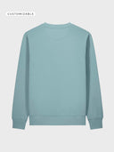 The Iconic Unisex Sweatshirt 2.0 - Pebble Blue - detrás