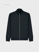 The Iconic Unisex Zip-Thru Sweatshirt - Black - delante