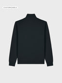 The Iconic Unisex Zip-Thru Sweatshirt - Black - detrás