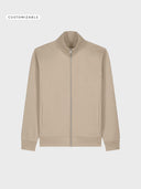 The Iconic Unisex Zip-Thru Sweatshirt - Desert Dust - delante
