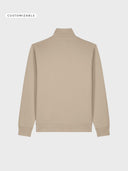 The Iconic Unisex Zip-Thru Sweatshirt - Desert Dust - detrás