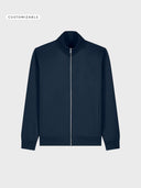 The Iconic Unisex Zip-Thru Sweatshirt - French Navy - delante