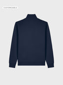The Iconic Unisex Zip-Thru Sweatshirt - French Navy - detrás