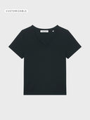 The Iconic Women V-Neck Tshirt - Black - delante