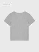 The Iconic Women V-Neck Tshirt - Heather Grey - detrás
