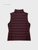 The Iconic Women Vest - Red Brown - detrás