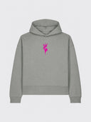 The Pink Edition Hoodie Misty Grey – delante