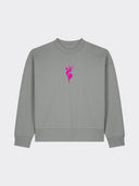 The Pink Edition Sweatshirt Misty Grey – delante