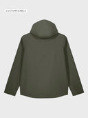 The Premium Men Waterproof Jacket - Khaki - detrás