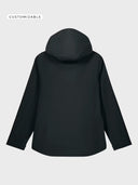 The Premium Women Waterproof Jacket - Black - detrás