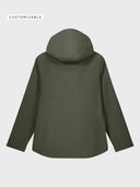 The Premium Women Waterproof Jacket - Khaki - detrás