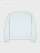 The Urban Crop Women Sweatshirt - Blue Ice - detrás