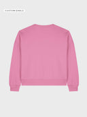 The Urban Crop Women Sweatshirt - Bubble Pink - detrás