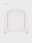The Urban Crop Women Sweatshirt - Cool Heather Grey - detrás