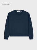 The Urban Crop Women Sweatshirt - French Navy - delante