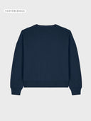 The Urban Crop Women Sweatshirt - French Navy - detrás