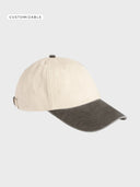 The Vintage Cap Contrast Peak - Natural / Brown - lateral