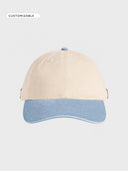 The Vintage Cap Contrast Peak - Natural / Sky - delante