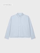 The Women Crop Shirt - Summer Blue - delante
